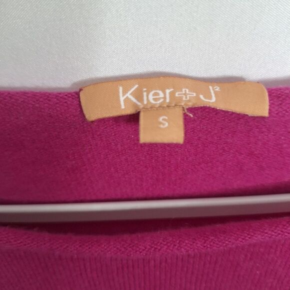 Kier + J Womens Cashmere Sweater Pink Preppy Coquette Business Cozy Small - Picture 6 of 11